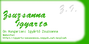 zsuzsanna igyarto business card