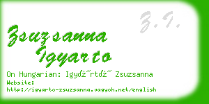 zsuzsanna igyarto business card